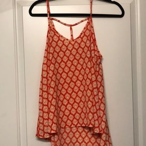New with tags orange flow tank